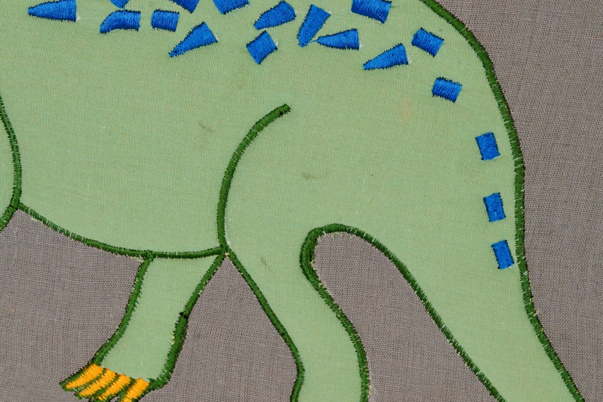Embroidered Dinosaur Wall Décor for Kids